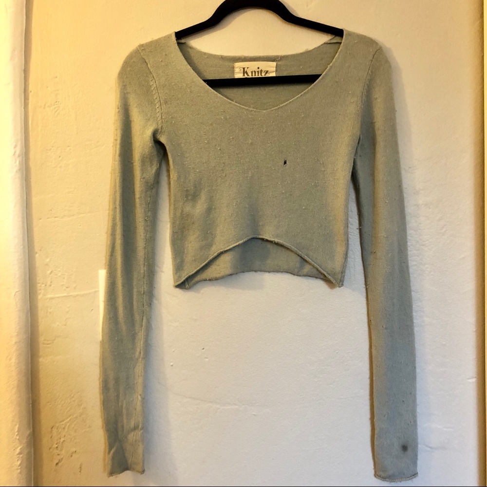 For Love & Lemons Knitz Crop Sweater